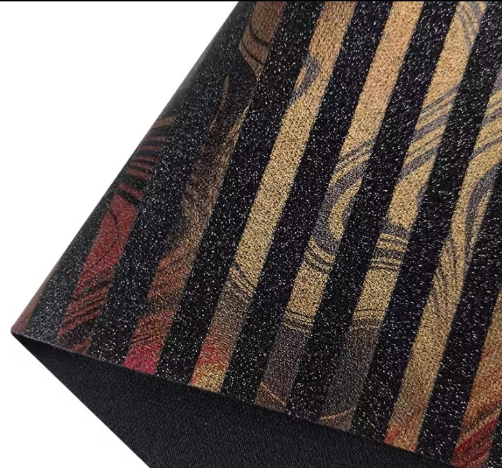 Color Changing Rainbow Fine Glitter Synthetic Leather