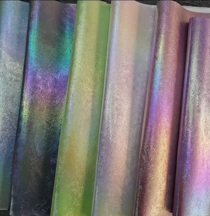 Laser Mirror Faux PU Leather