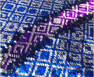 Engros Pailletstof Broderi Kostume Lilla Pailletstof Tasker Neon Pailletstof